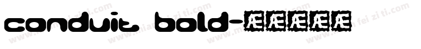 conduit bold字体转换